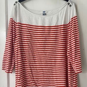 XXL boat neck 3/4 sleeve